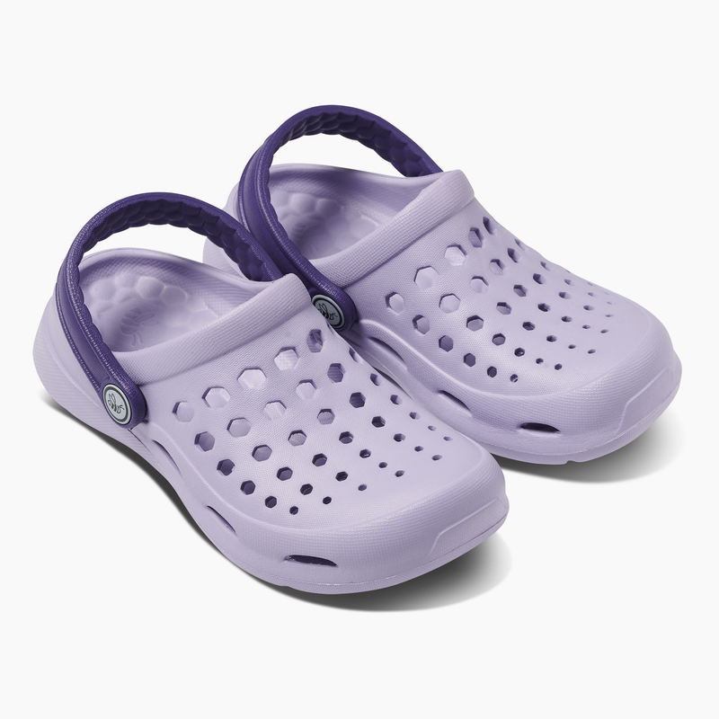 Load image into Gallery viewer, Joybees Kids Active Clogs Thongs Sandals Shoes in Solid Pastel Lilac/Enchantment-3
