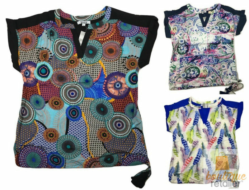 Load image into Gallery viewer, Womens Viscose Summer Gypsy Top Bohemian T Shirt Harem Tee Short Sleeve Blouse-0
