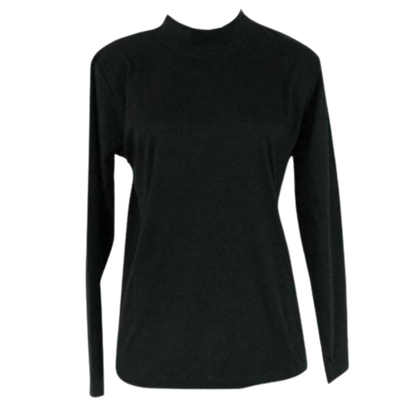 Load image into Gallery viewer, Ladies SKIVVY Turtle Neck Womens Long Sleeve Plain Top Skivvies Warm-5
