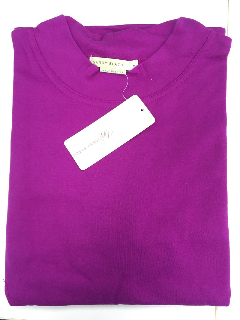 Load image into Gallery viewer, Ladies SKIVVY Turtle Neck Womens Long Sleeve Plain Top Skivvies Warm-30
