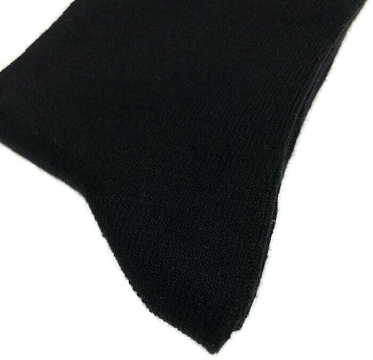 BAMBOO SOCKS Crew Natural Eco Healthy Enviro Unisex Work Anti-Bacterial Business - Black-2