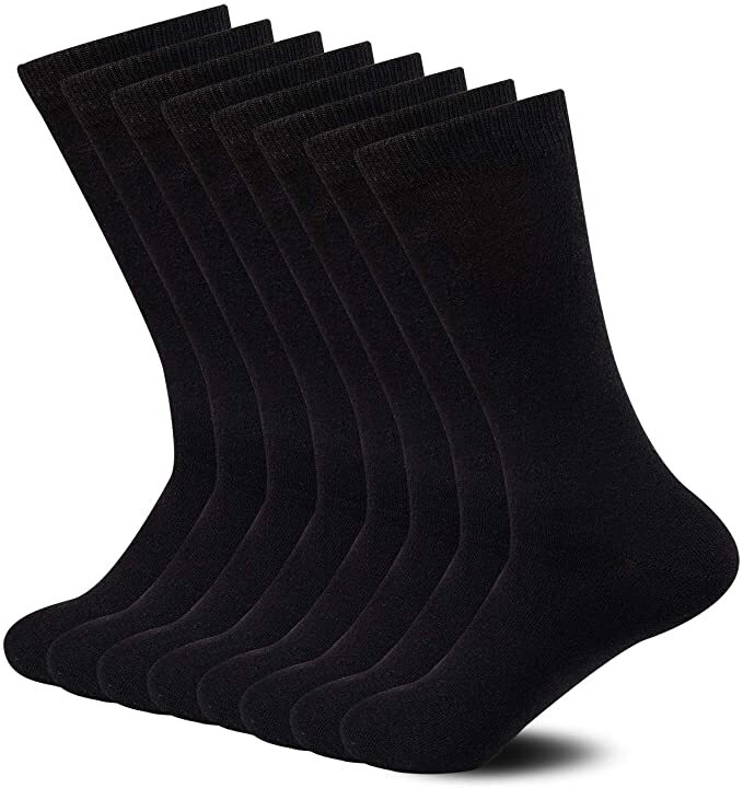 Load image into Gallery viewer, 6 Pairs BAMBOO SOCKS Crew Natural Eco Healthy Enviro Unisex Work Business BULK-3
