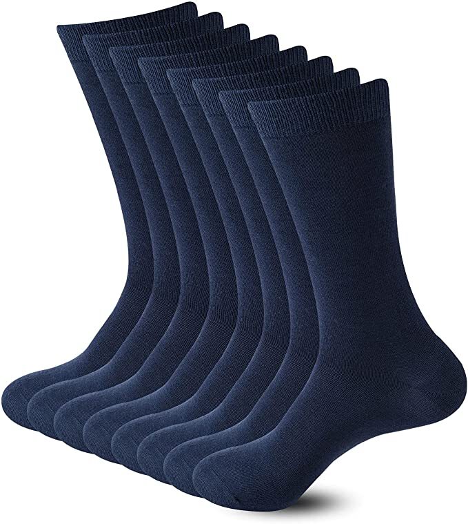 Load image into Gallery viewer, 6 Pairs BAMBOO SOCKS Crew Natural Eco Healthy Enviro Unisex Work Business BULK-9
