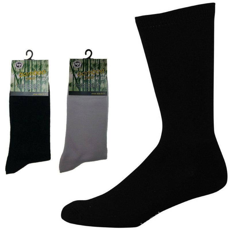 Load image into Gallery viewer, 6 Pairs BAMBOO SOCKS Crew Natural Eco Healthy Enviro Unisex Work Business BULK-0
