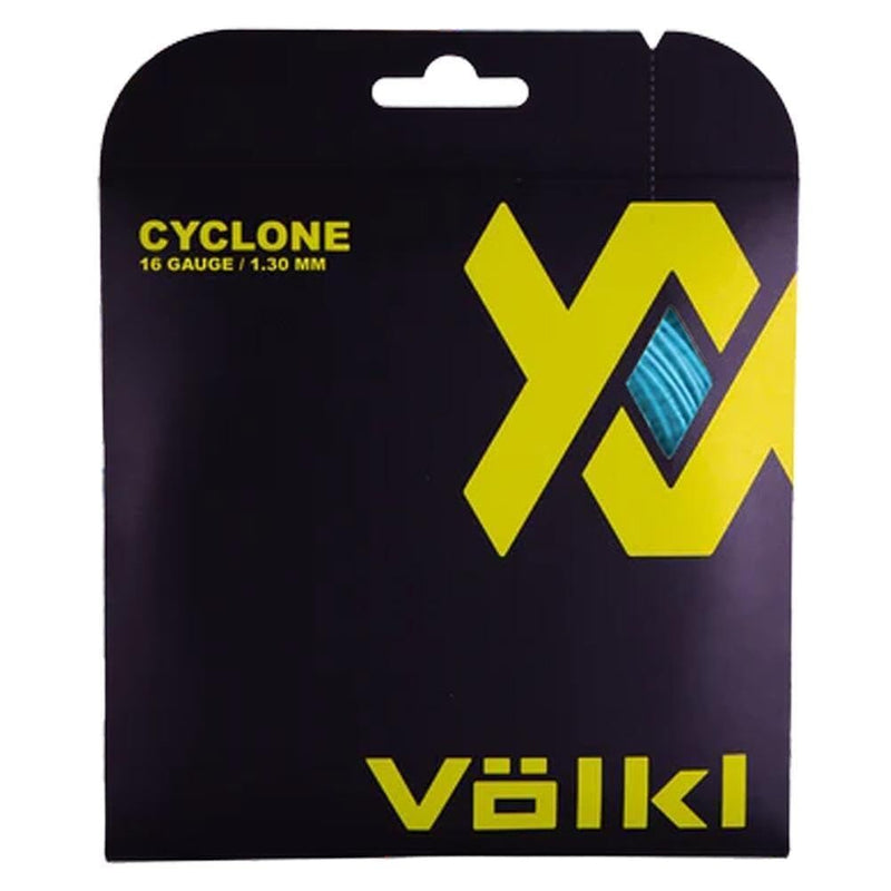 Load image into Gallery viewer, Volkl Cyclone Tennis String 16g 1.30mm Set 12m in Neon Blue-1
