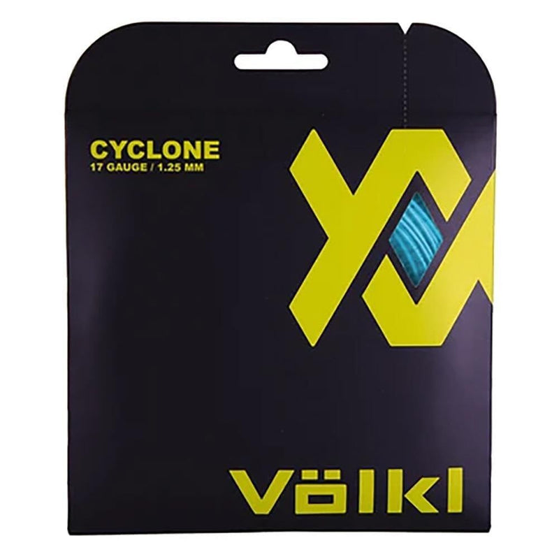 Load image into Gallery viewer, Volkl Cyclone Tennis String 17g 1.25mm Set 12m in Neon Blue-0
