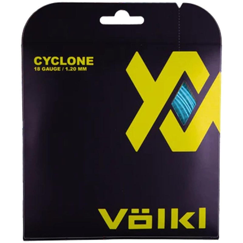 Load image into Gallery viewer, 1 Pack Volkl Cyclone Tour 18g/1.20mm Tennis Racquet Strings - Neon Blue-0

