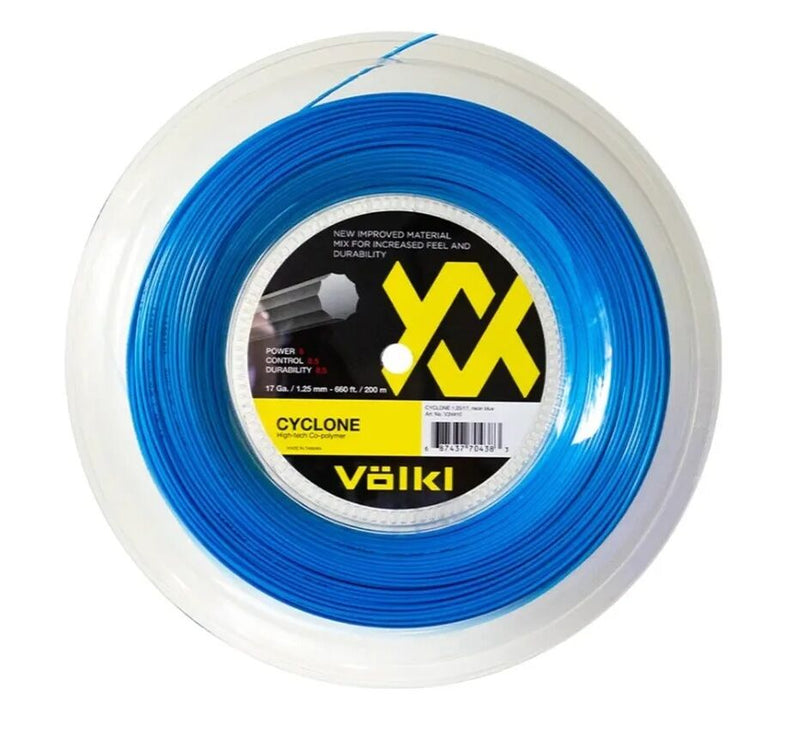 Load image into Gallery viewer, Volkl Cyclone Tennis String Reel 16g/1.30mm 200m in Neon Blue-0
