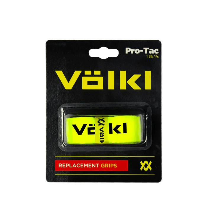 Load image into Gallery viewer, Volkl Pro Tac Tennis Overgrip Grip Tape 1 Pack in Neon Yellow-1
