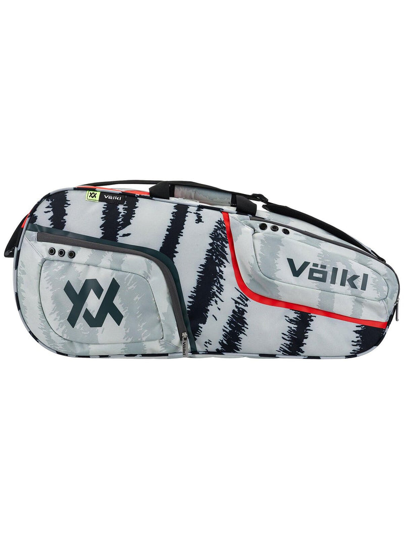 Load image into Gallery viewer, Volkl Zebra Pro Tennis Bag (Fits 3-5 Racquets) in White/Black-2
