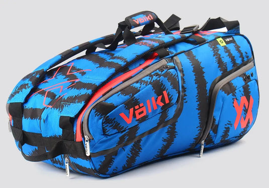 Volkl Zebra Combi Tennis Bag (Fits 6 - 9 Racquets) - Blue-2