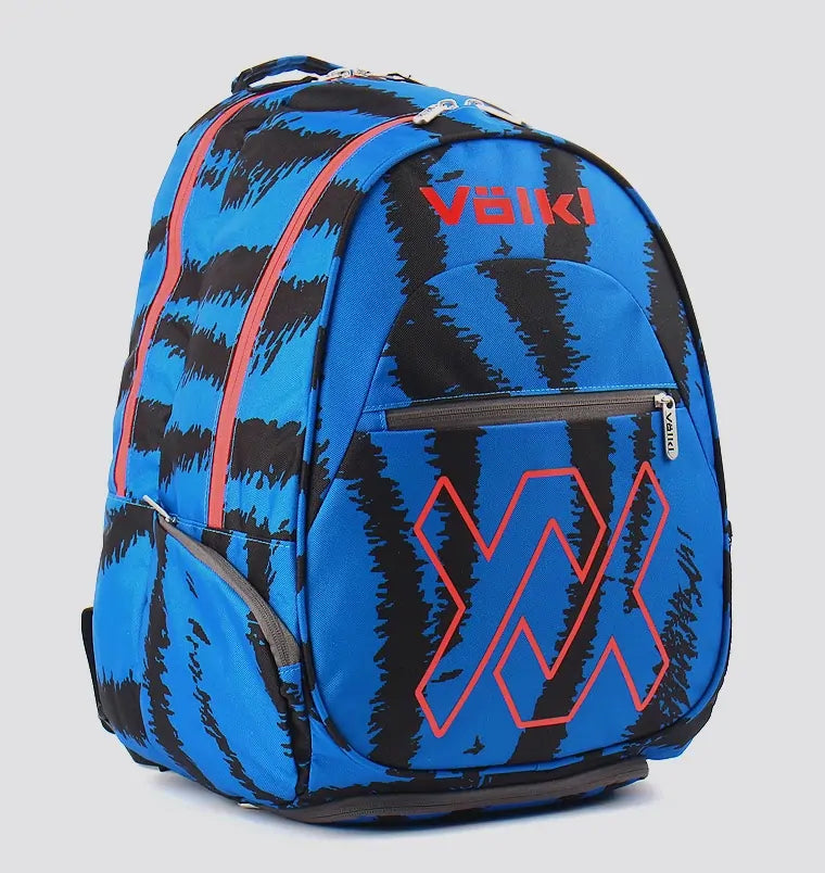 Load image into Gallery viewer, Volkl Zebra Large Backpack Tennis Badminton Racket Sports Bag in Blue-2
