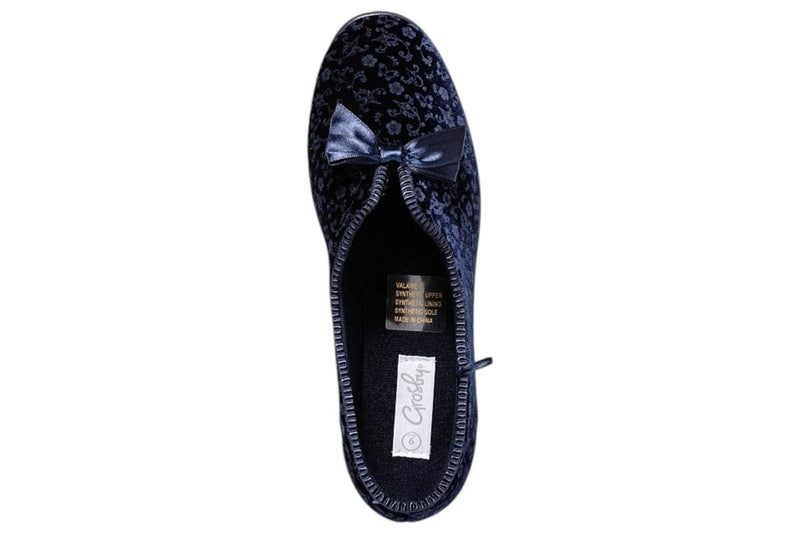 Load image into Gallery viewer, Grosby Womens Valerie 2 Comfortable Printed Indoor Slippers Navy-3
