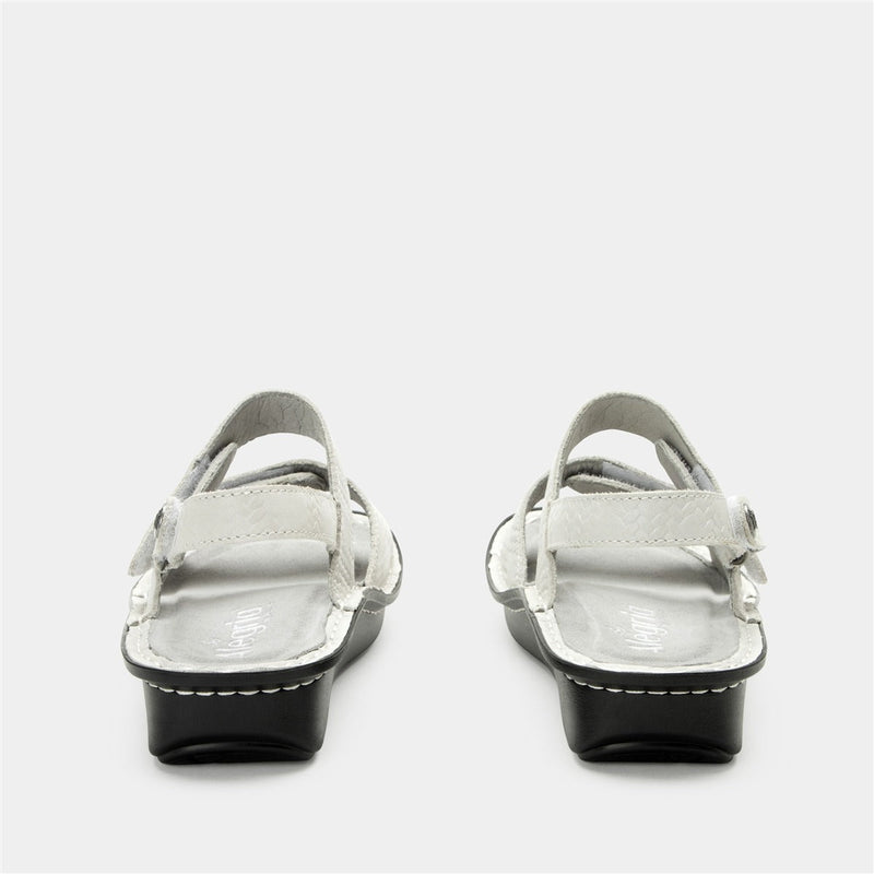 Load image into Gallery viewer, ALEGRIA Verona Sandals Shoes Womens Work Working Slip On in Basketry White-4
