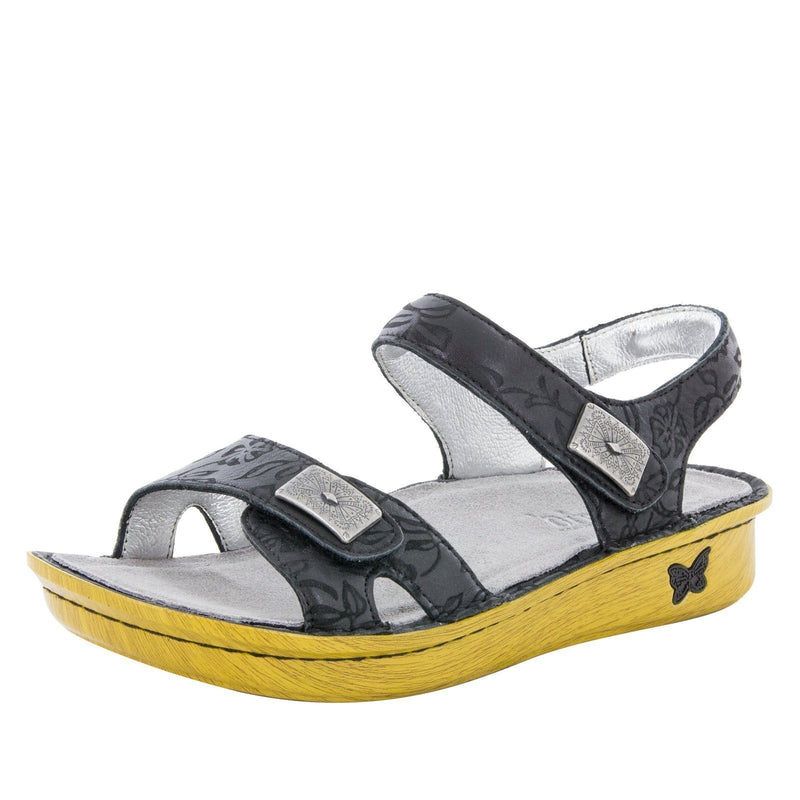 Load image into Gallery viewer, ALEGRIA Vienna Ankle Strap Sandals Shoes Womens - Morning Glory Black-0
