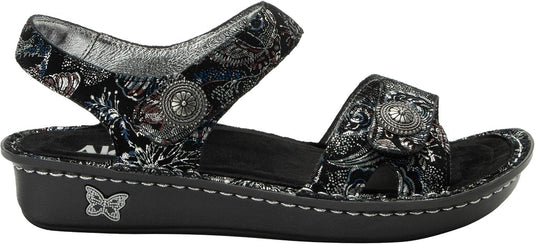 Alegria Womens Vienna 2 Strap Sandals w/ Backstrap in Silver Hour-3