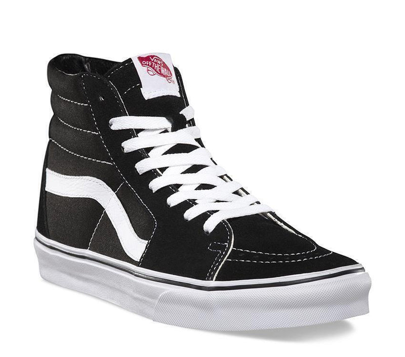 Load image into Gallery viewer, VANS SK8 Hi Casual Shoes High Top Canvas Skateboard Sneakers Old Skool - Black/White-10

