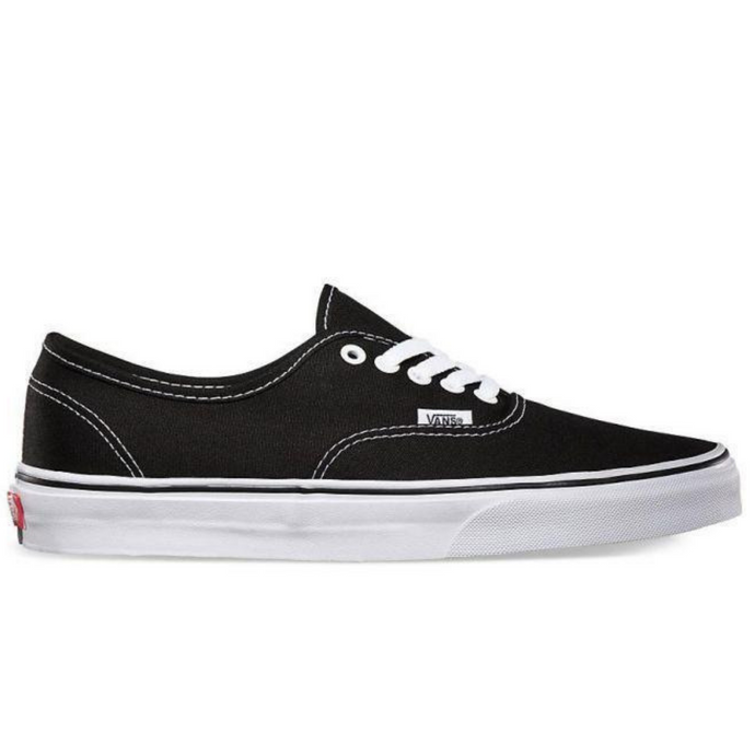 VANS Authentic Shoes Sneakers Classic Skateboard Sneakers Casual - Black/White-1