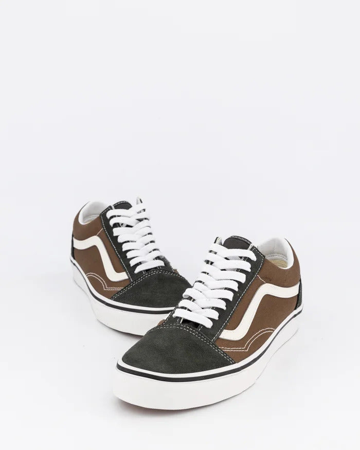 Load image into Gallery viewer, Vans Old Skool Canvas Suede Pop Mens Casual Shoes Sneakers in Brown/Multi-4

