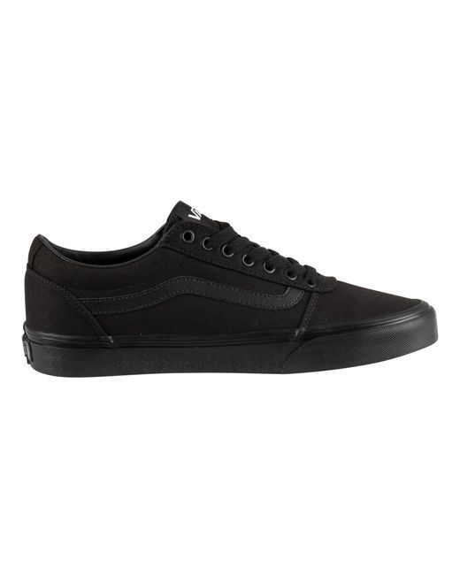 Load image into Gallery viewer, Vans Mens Ward Low Top Skater Sneakers - Black/Black-3
