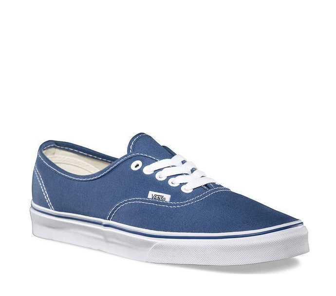 Vans Authentic Canvas Shoes Sneakers Denim Skateboard Sneakers Casual - Navy-0