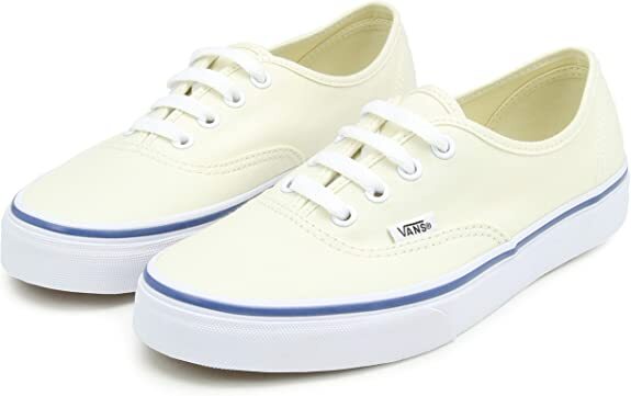 Vans Authentic Canvas Shoes Classic Skateboard Sneakers Casual - Off-White/White-0