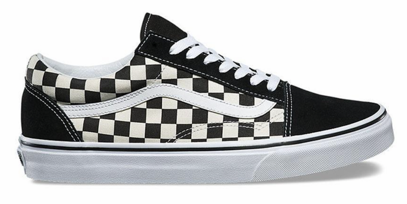 Load image into Gallery viewer, Vans Mens Old Skool Canvas Casual Sneakers Shoes - Primary Check Black/White-3
