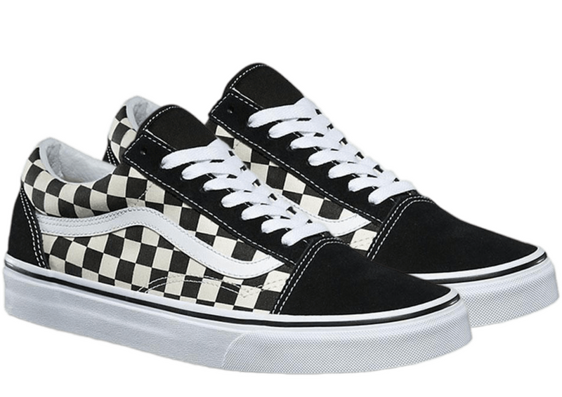 Load image into Gallery viewer, Vans Mens Old Skool Canvas Casual Sneakers Shoes - Primary Check Black/White-0
