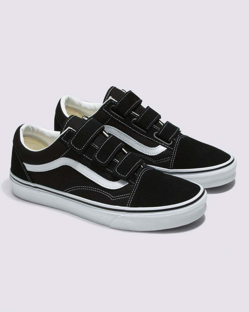Load image into Gallery viewer, Vans Old Skool V Shoes Suede Canvas Sneakers - Black/White-0
