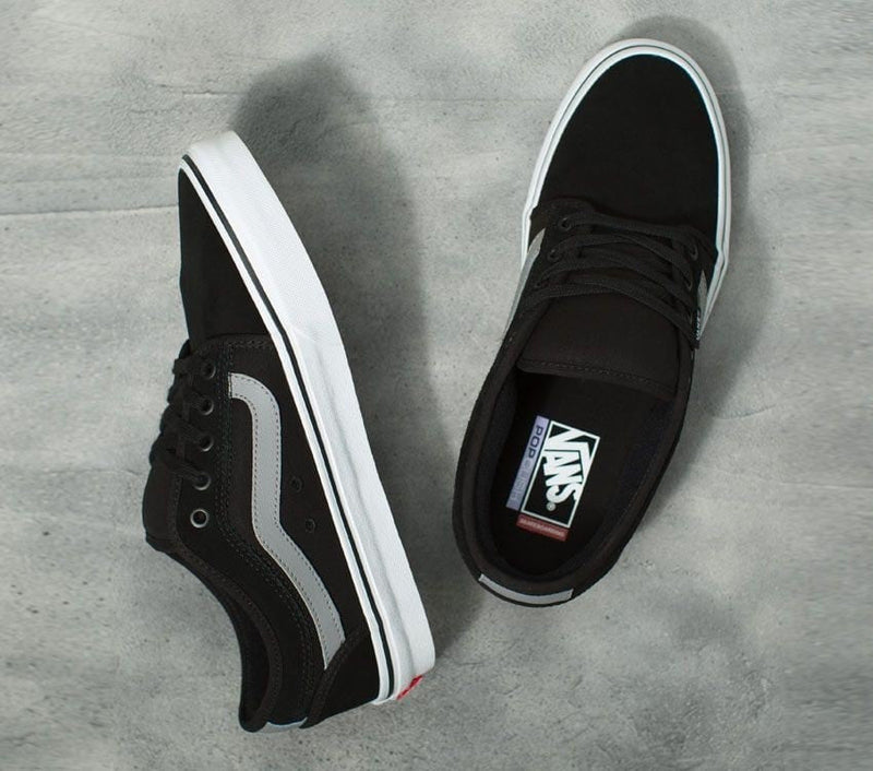 Load image into Gallery viewer, Vans Mens Chukka Low Side Stripe Casual Canvas Shoes Sneakers- Black/Gray/White-4
