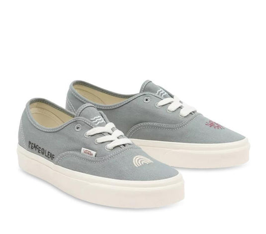 Vans Mens Authentic Eco Theory Sneakers Casual Shoes - Green Milieu/Marshmallow-0