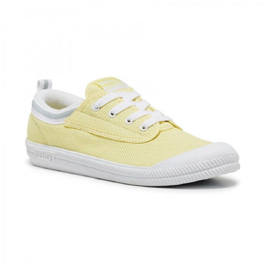 Volley International Mens Sneakers Casual Lace Up Shoes Canvas - Lemon Drop-1