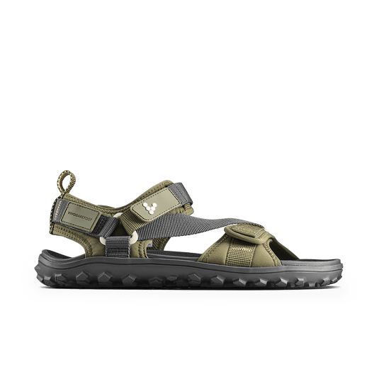 Vivobarefoot Tracker Ora Sandal Women's Barefoot Adventure Sandal – Dark Olive