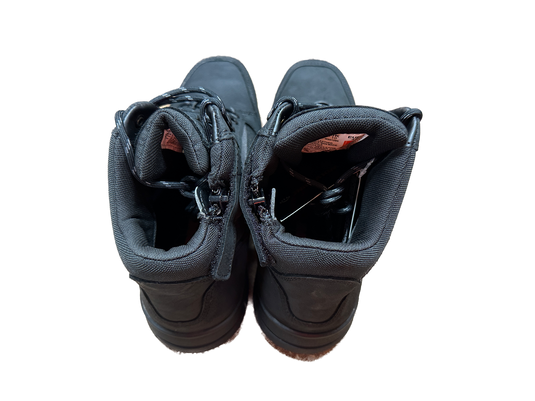 Wolverine Rigger Mid CM Steel Cap Safety Leather Boots Waterproof Shoes - Black-4