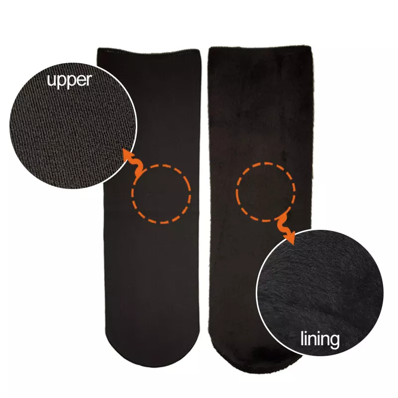 Load image into Gallery viewer, 6 Pairs Large Thick Fur THERMAL HEATED SOCKS Warm Winter Work Ski Reversible-3
