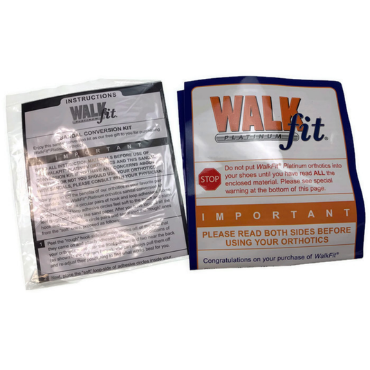 WALKFIT ORTHOTICS 3/4  Insoles Walk Fit Foot Feet Support PLATINUM SILVER - F (Womens 10-10.5, Mens 9-9.5)-4