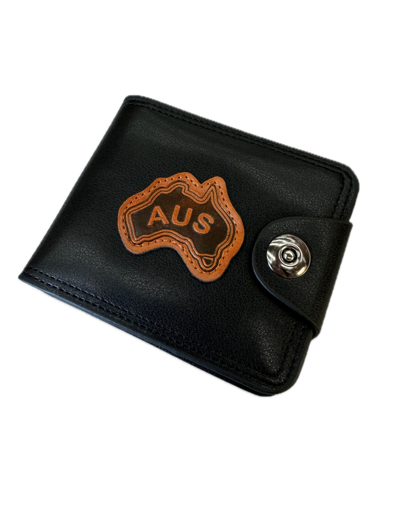 Load image into Gallery viewer, Souvenir Wallet Australia Classic AUS Oz in Black-2
