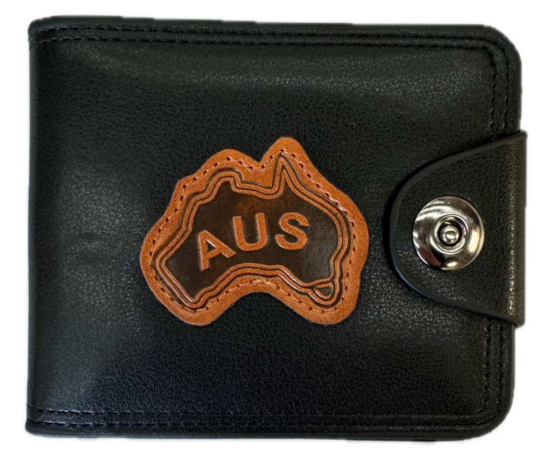 Load image into Gallery viewer, Souvenir Wallet Australia Classic AUS Oz in Black-1

