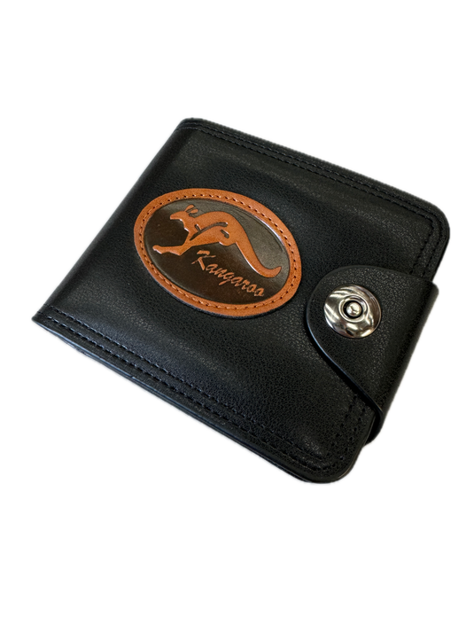 Souvenir Wallet Australia Classic Australian Kangaroo in Black-2