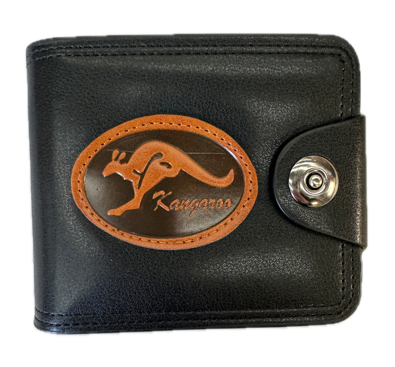 Load image into Gallery viewer, Souvenir Wallet Australia Classic Australian Kangaroo in Black-1
