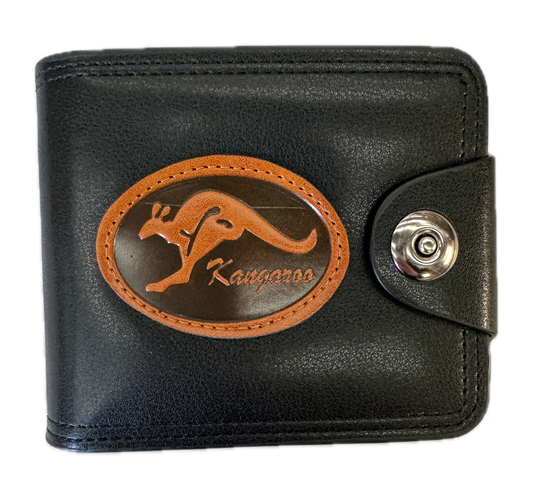 Souvenir Wallet Australia Classic Australian Kangaroo in Black-1