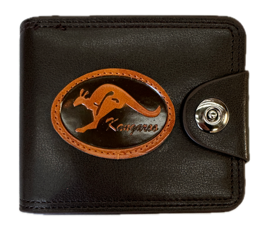 Souvenir Wallet Australia Classic Australian Kangaroo in Brown-1