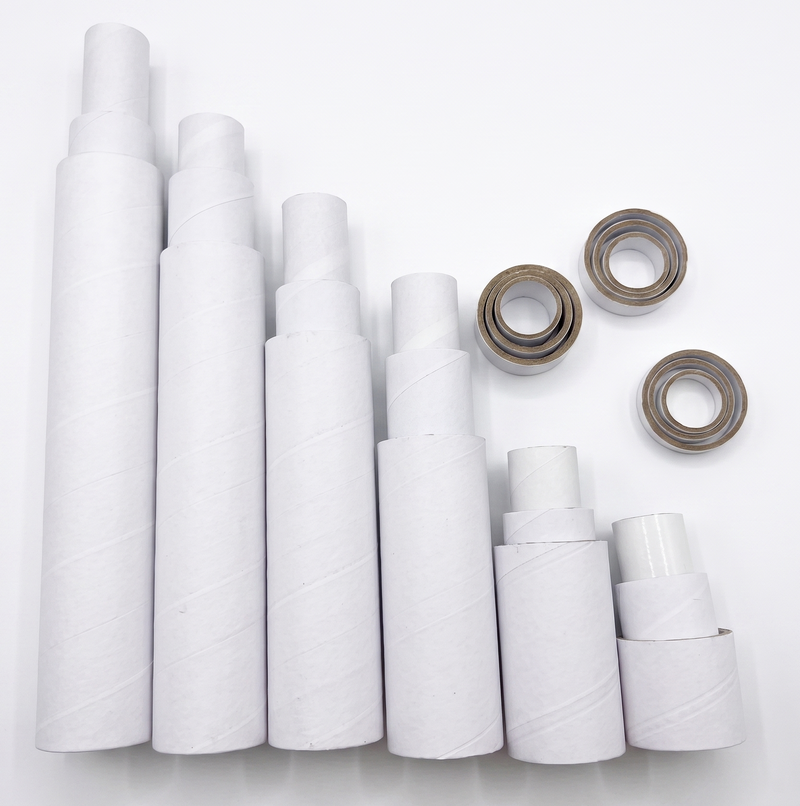 Load image into Gallery viewer, 108x Strong Cardboard Paper Tubes for Arts, Crafts, Schools, DIY + More (Assorted Lengths, 30/40/50mm Diameters) in White/Brown-3
