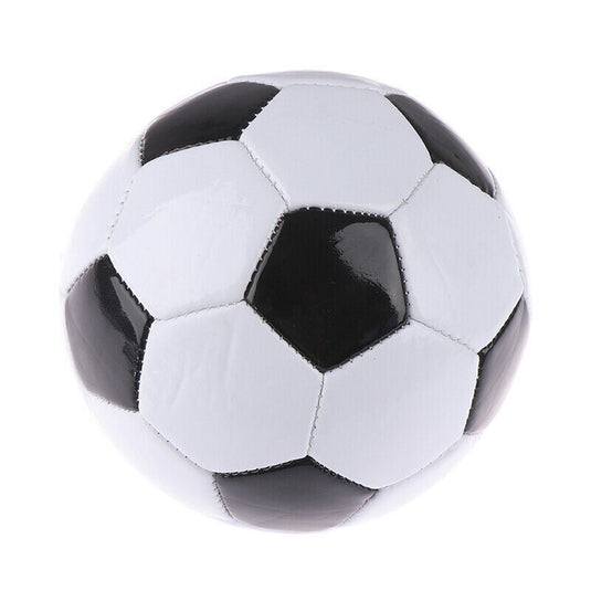 Classic Soccer Ball Football Training Standard Size 5 - Black/White-0