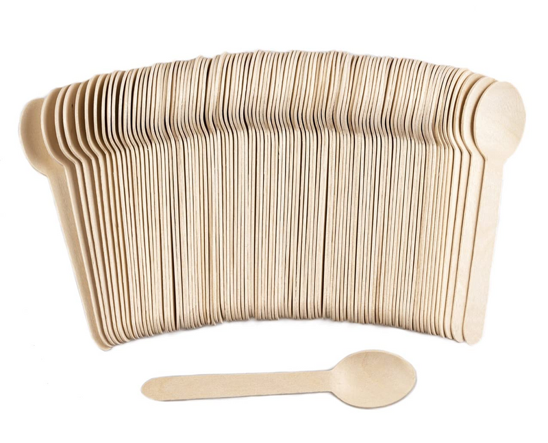 Load image into Gallery viewer, 2160x 11cm Small Mini Extra Strong Disposable Wooden Spoons (Bulk)-1
