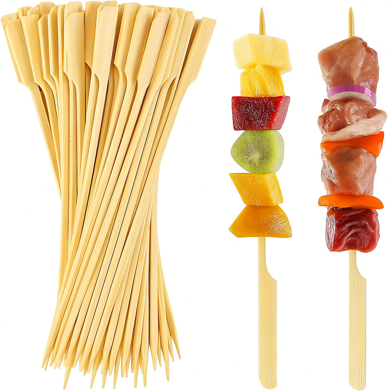 Load image into Gallery viewer, 1800pcs Disposable 25cm Bamboo Paddle Skewers Catering Party Finger Food Cutlery-0
