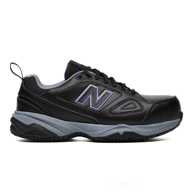 Load image into Gallery viewer, New Balance Womens 627 Steel Cap Toe Safety Shoes Runners Work - Black/Purple-3
