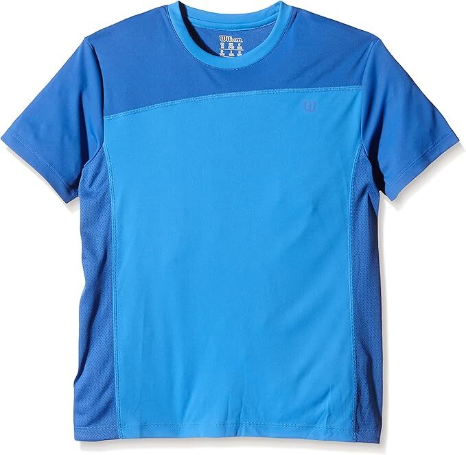 Load image into Gallery viewer, Wilson's Boys ProStaff Crew T-Shirt Top Tennis Competition Kids - Blue-1
