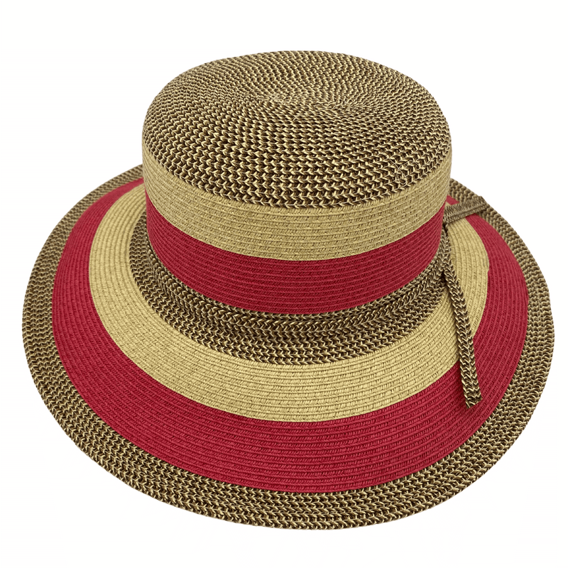 Load image into Gallery viewer, Jacaru 1752 Striped Wide Brim Hat – Adjustable | Vegan | 3 Colours | One Size
