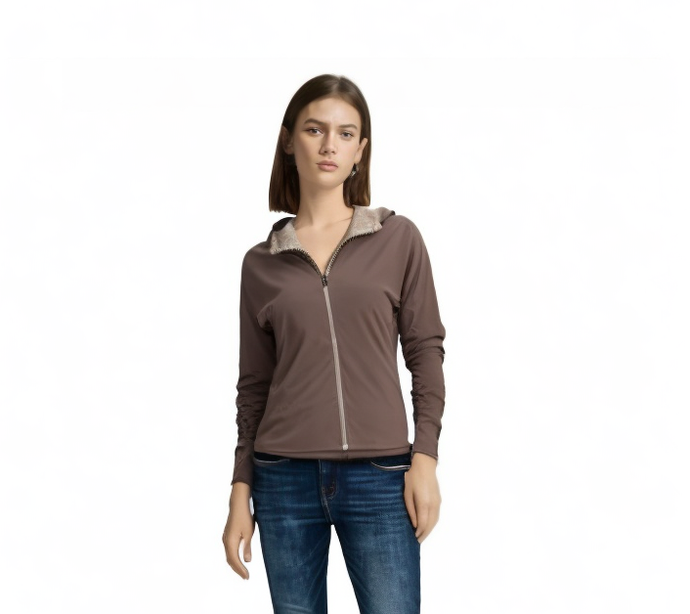 ExOfficio Womens Migrator Zip Hiking Trekking Hoodie Jumper Jacket Winter Sport-0